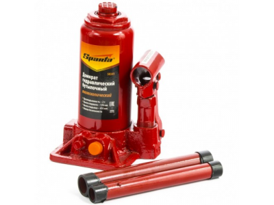 Домкрат гидравлический бутылочный телескопический, 2 т, h подъема 170-410 мм Sparta от SPARTA Домкрат гидравлический бутылочный телескопический, 2 т, h подъема 170-410 мм Sparta