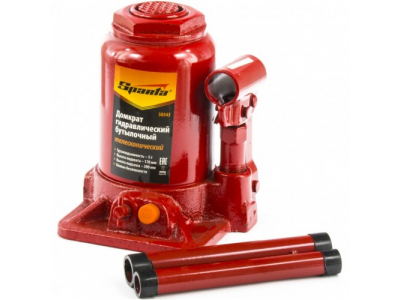 Домкрат гидравлический бутылочный телескопический, 5 т, h подъема 170-390 мм Sparta от SPARTA Домкрат гидравлический бутылочный телескопический, 5 т, h подъема 170-390 мм Sparta
