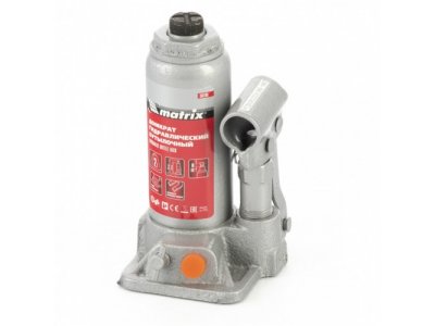 Домкрат гидравлический бутылочный, 2 т, h подъема 158-308 мм Matrix от MATRIX Домкрат гидравлический бутылочный, 2 т, h подъема 158-308 мм Matrix