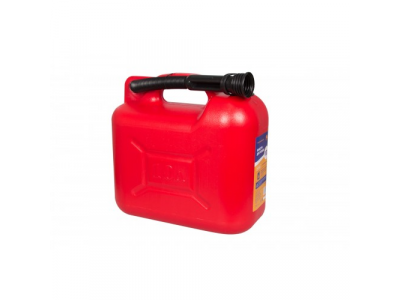 Канистра 10 л. для топлива пластиковая с заливным устройством OBERKRAFT