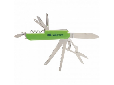 Нож многофункциональный, компактный размер, 15 функций, 90 мм Сибртех от СИБРТЕХ Нож многофункциональный, компактный размер, 15 функций, 90 мм Сибртех