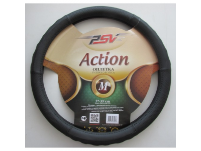 Оплeтка на руль "PSV" ACTION Fiber (Черный) M