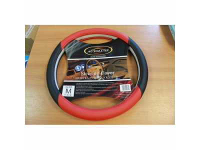 Оплетка д/руля AL-035 (красн.) L