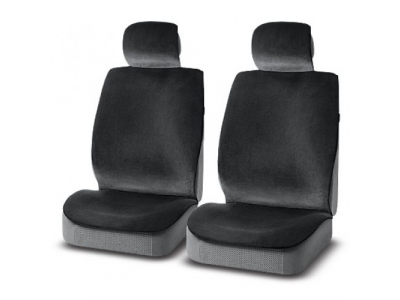 Накидка на сиденье иск.мех. "Premier" черный эко мех. 2шт. от Premier Накидка на сиденье иск.мех. "Premier" черный эко мех. 2шт.