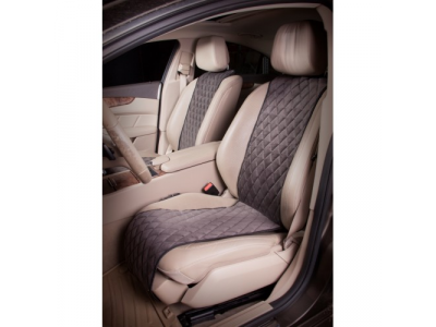 Накидки Алькантара, передние 2 шт., серые AIRLINE от Airline Накидки Алькантара, передние 2 шт., серые AIRLINE