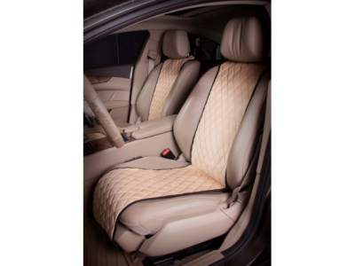 Накидки Алькантара, передние 2 шт., бежевые AIRLINE от Airline Накидки Алькантара, передние 2 шт., бежевые AIRLINE