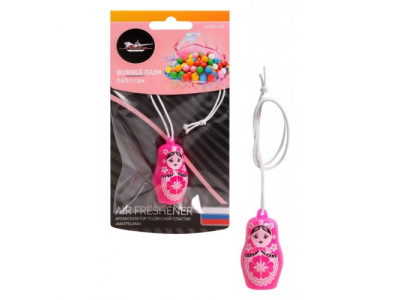 Ароматизатор подвесной пластик "Матрешка" бабл гам от Airline Ароматизатор подвесной пластик "Матрешка" бабл гам