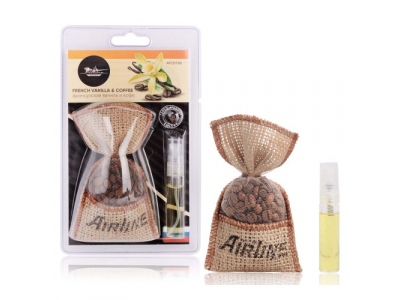 Ароматизатор "Кофе в мешочке со спреем" французская ваниль и кофе от Airline Ароматизатор "Кофе в мешочке со спреем" французская ваниль и кофе