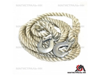 Трос буксировочный канат (4 м 5 т.) крюк/крюк "RedMark"