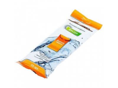 Салфетки влажные AIRLINE для рук (20шт) от Airline Салфетки влажные AIRLINE для рук (20шт)