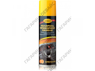 Полироль приборной панели "Astrohim" Ас-2338 апельсин, аэрозоль, 335 мл /12