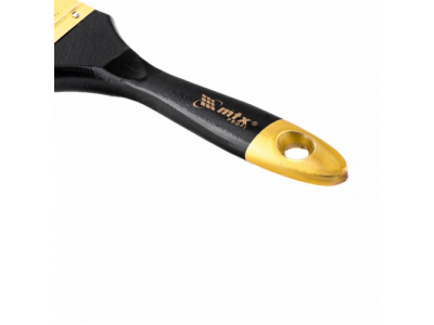 Кисть плоская "Профи" 2,5", натуральная щетина, деревянная ручка Mtx