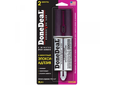 2-минутный эпокси-адгезив (цвет: прозрачный) от DONE DEAL 2-минутный эпокси-адгезив (цвет: прозрачный)