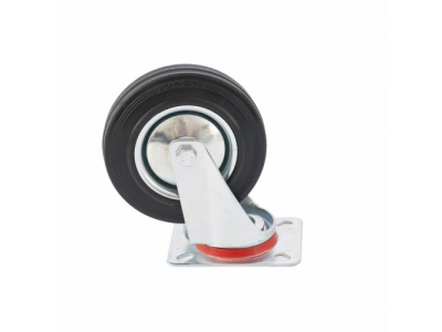 Колесо поворотное d-125 мм., крепление платформенное СИБРТЕХ от СИБРТЕХ Колесо поворотное d-125 мм., крепление платформенное СИБРТЕХ