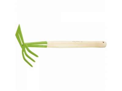 Рыхлитель 3-зубый, загнутый зуб, комбинир., профиль "трапеция", деревянная рукоятка СИБРТЕХ Россия