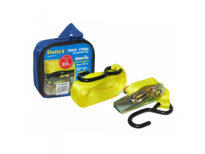 Стяжка груза "DOLLEX" (6м х 25 мм) 0,9т с храповиком от Dollex Стяжка груза "DOLLEX" (6м х 25 мм) 0,9т с храповиком