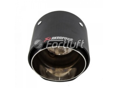 Fortluft Карбоновая насадка Akrapovic Style 100мм MT134