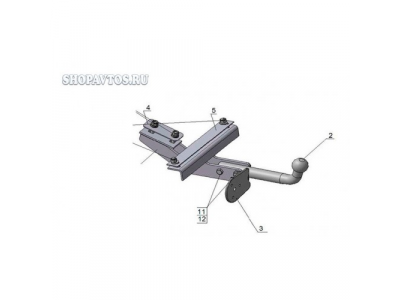 Фаркоп на Hyundai Matrix минивэн 2001-2008гг.