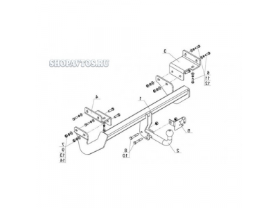 Фаркоп на Kia Cee`d универсал 2012г.-по н.в.