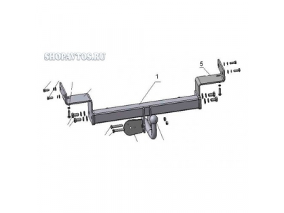 Фаркоп на Kia Cee`d хэтчбек 2006-2012гг.