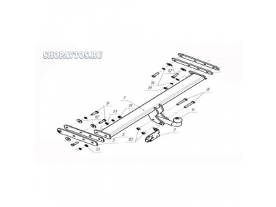 Фаркоп на Volvo XC60 SUV 2008г.-по н.в.