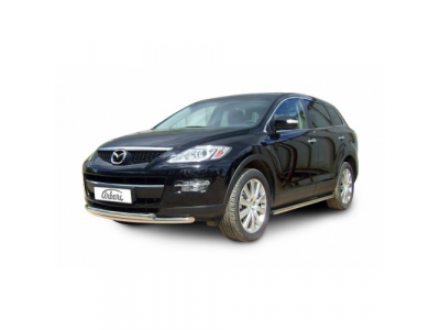 Защита переднего бампера Arbori d57+d57 двойная MAZDA CX-9 2007-2013