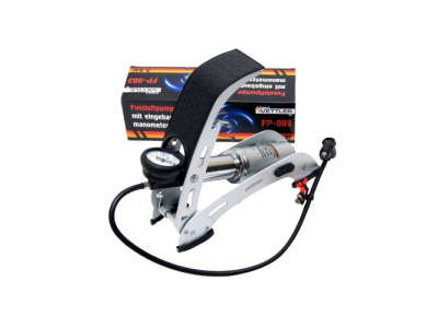 Насос подкачки ножной с маном 1 цилиндр усиленный VETTLER