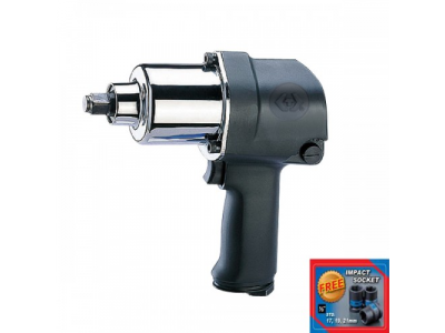 Гайковерт пневматический ударный 1/2", 881 Нм, в комплекте перчатки антивибрационные, KING TONY от KING TONY Гайковерт пневматический ударный 1/2", 881 Нм, в комплекте перчатки антивибрационные, KING TONY