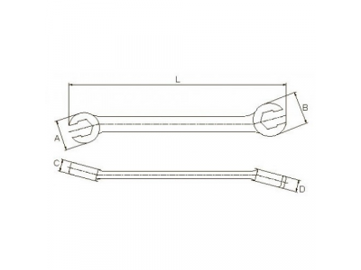 Ключ разрезной 7/16" x 1/2" от LICOTA Ключ разрезной 7/16" x 1/2"
