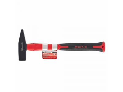 Молоток слесарный''optimal'',800 г,фибергласовая обрезиненная рукоятка,квадратный боек//MATRIX