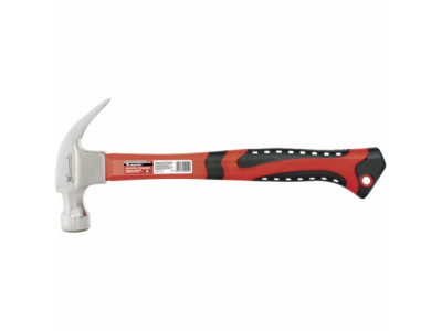 Молоток-гвоздодер, 450 г, боек c магнитом, фибергласовая обрезиненная рукоятка// MATRIX от MATRIX Молоток-гвоздодер, 450 г, боек c магнитом, фибергласовая обрезиненная рукоятка// MATRIX