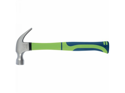 Молоток-гвоздодер,450г, с магнитом, фибергласовая обрезиненная рукоятка// СИБРТЕХ от СИБРТЕХ Молоток-гвоздодер,450г, с магнитом, фибергласовая обрезиненная рукоятка// СИБРТЕХ