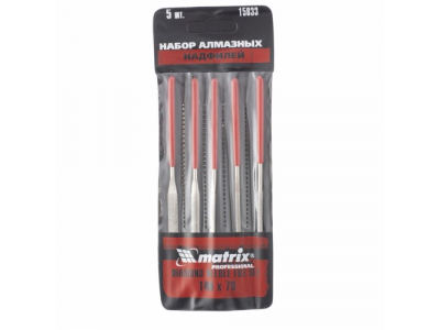 Набор надфилей алмазных, 140х70х3, 5 шт.// MATRIX MASTER от MATRIX Набор надфилей алмазных, 140х70х3, 5 шт.// MATRIX MASTER