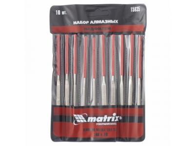 Набор надфилей алмазных 140х70х3, 10 шт.// MATRIX MASTER от MATRIX Набор надфилей алмазных 140х70х3, 10 шт.// MATRIX MASTER