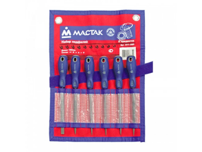 Набор надфилей, 6 предметов, МАСТАК от МАСТАК Набор надфилей, 6 предметов, МАСТАК