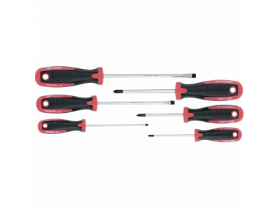 Набор отверток,сталь S2, двухкомпонентные рукоятки, 6 шт., // MATRIX PROFESSIONAL