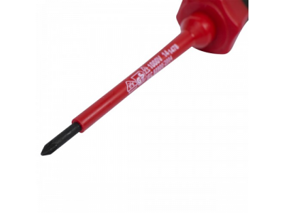 Отвертка крестовая Pozidriv №0, 75 мм, диэлектрическая KING TONY от KING TONY Отвертка крестовая Pozidriv №0, 75 мм, диэлектрическая KING TONY