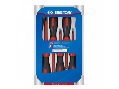 Набор отверток в коробке, диэлектрические, 7 предметов, KING TONY от KING TONY Набор отверток в коробке, диэлектрические, 7 предметов, KING TONY
