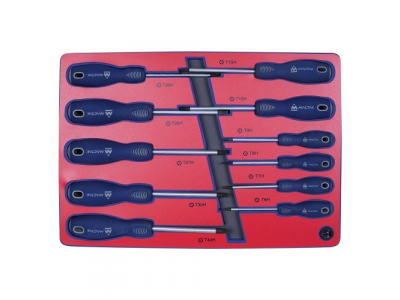 Набор отвёрток TORX, ложемент, 11 предметов, МАСТАК