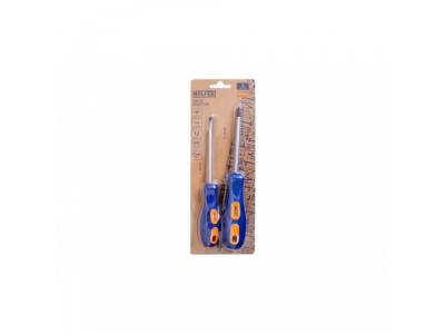 Набор отверток 2 шт. ( Cr-V; двухкомп. рукоятка) HELFER, шт