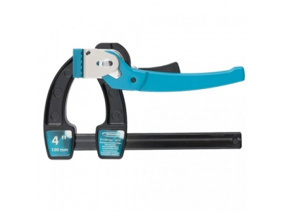 Струбцина реечная быстрозажимная,металлический корпус,рычажный храповый механизм, 4"/100 мм// GROSS