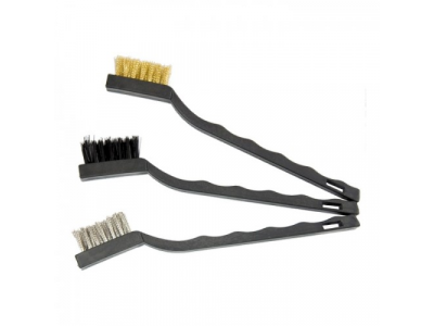 Набор щеток, 3 шт., металлические с пластмассовой ручкой, малые// MATRIX от MATRIX Набор щеток, 3 шт., металлические с пластмассовой ручкой, малые// MATRIX