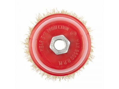 Щетка для УШМ, 65 мм, М14, "чашка", латунированная витая проволока// MATRIX от MATRIX Щетка для УШМ, 65 мм, М14, "чашка", латунированная витая проволока// MATRIX