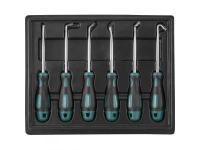 Набор крючков для демонтажа уплотнительных колец, 6 предметов, AI030027 JONNESWAY от JONNESWAY Набор крючков для демонтажа уплотнительных колец, 6 предметов, AI030027 JONNESWAY