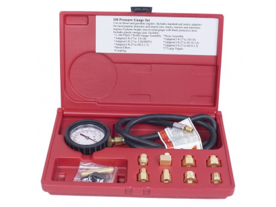 Манометр для измерения давления масла, 0-7 бар, комплект адаптеров, МАСТАК от МАСТАК Манометр для измерения давления масла, 0-7 бар, комплект адаптеров, МАСТАК