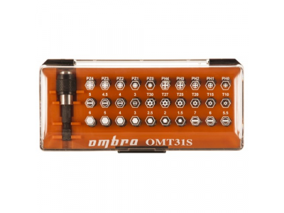 Набор бит, 31 предмет, Ombra OMT31S от OMBRA Набор бит, 31 предмет, Ombra OMT31S