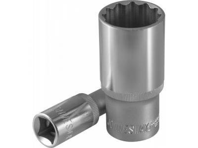 Головка торцевая глубокая 12-гранная 1/2"DR 17 мм., S04HD4717 JONNESWAY