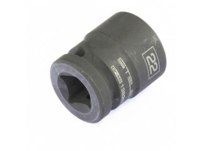 Головка ударная шестигранная, 22 мм, 1/2, CrMo Stels