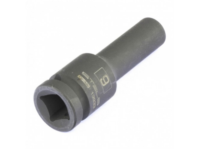 Головка ударная удлиненная шестигранная, 9 мм, 1/2, CrMo Stels