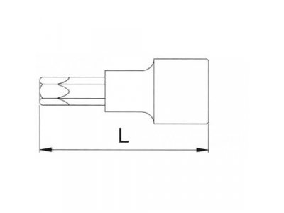 Головка торцевая с вставкой torx 1/2" T30 L=100мм